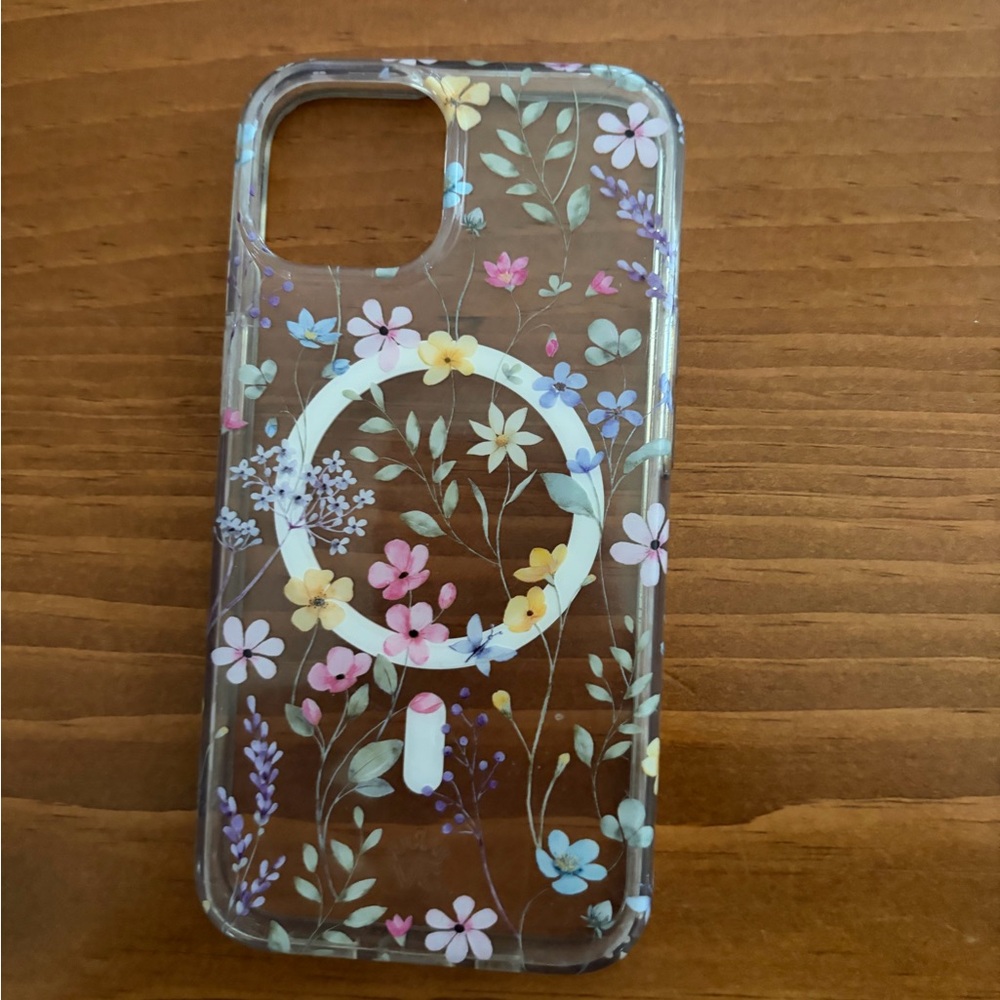 Velvet Caviar Floral Transparent Phone Case with MagSafe for iPhone 14